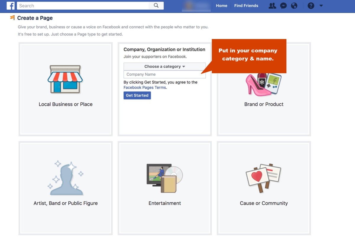 creating a facebook business page