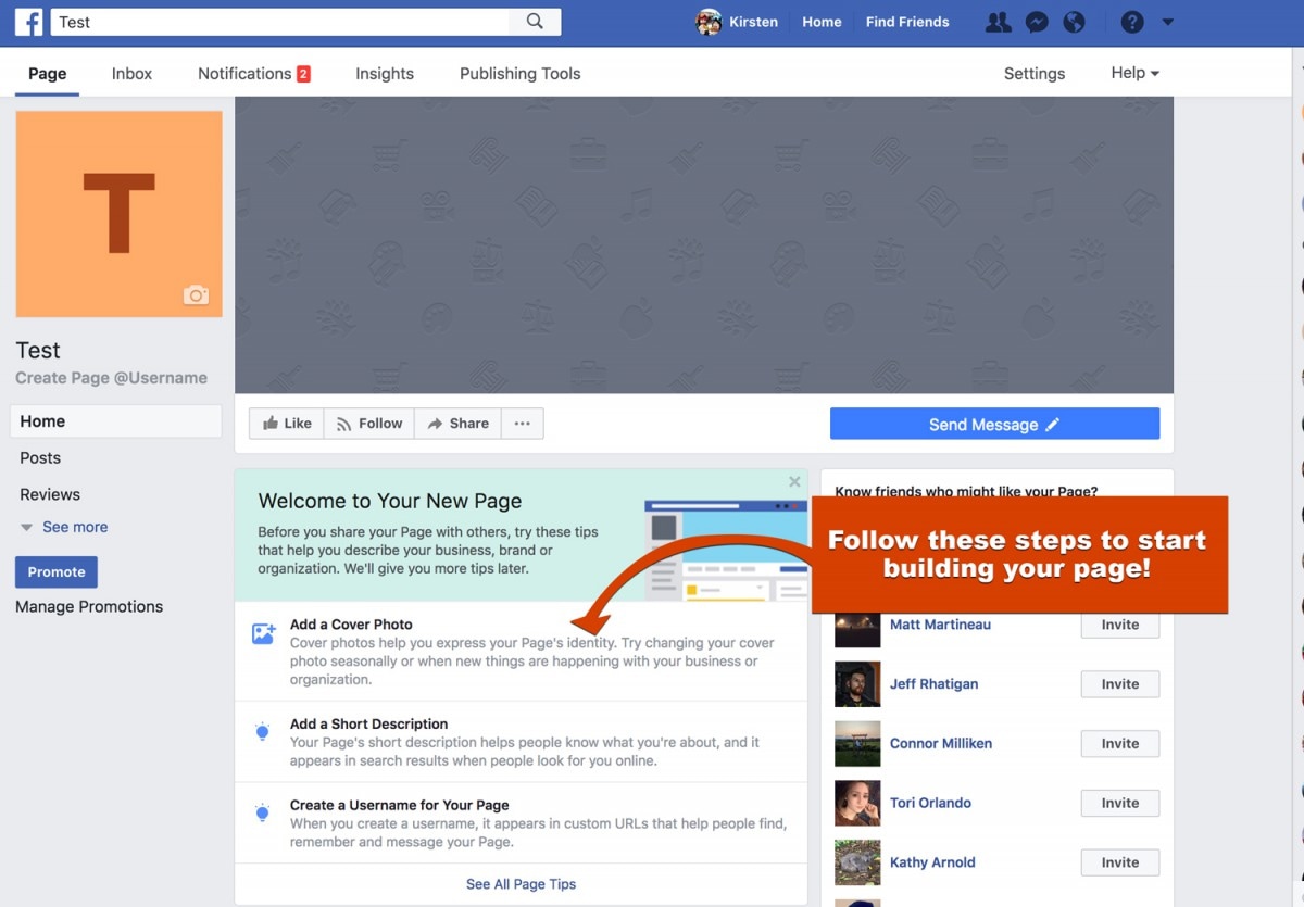 creating a facebook business page